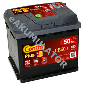 Akumulator Centra Plus 50Ah/450A CB500