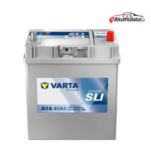 Akumulator Varta Dynamic SLI A14 – 40Ah / 330A P+ cienka klema – niezawodna moc
