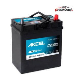 Akumulator Akcel AK-35-1-J, 35Ah / 300A, P+, Clarios – producent VARTA